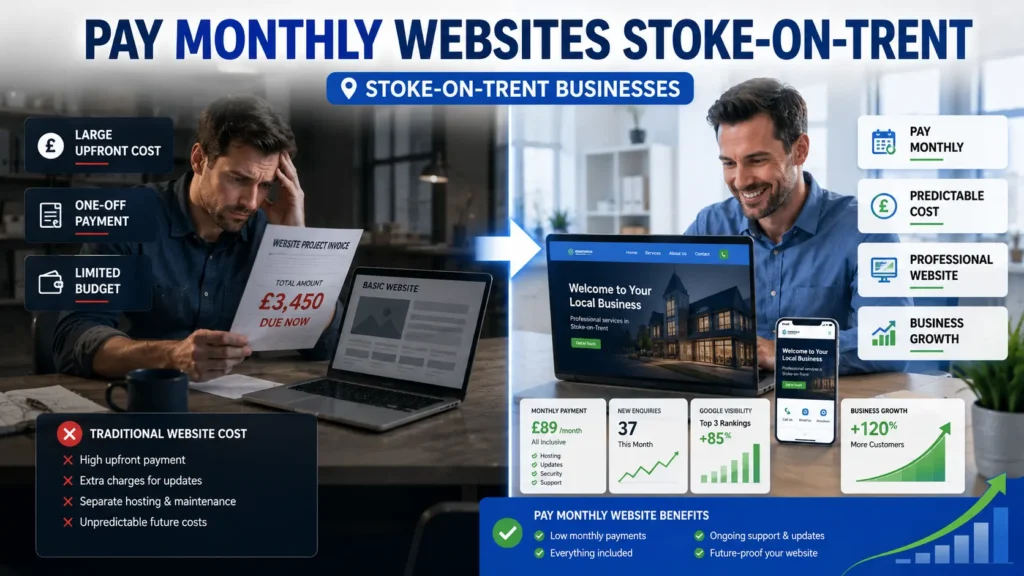 Pay Monthly Websites Stoke-on-Trent